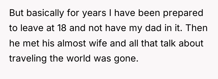 But basically for years I have been prepared to leave...