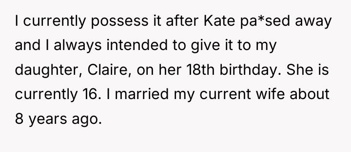I currently possess it after Kate pa*sed away and I...