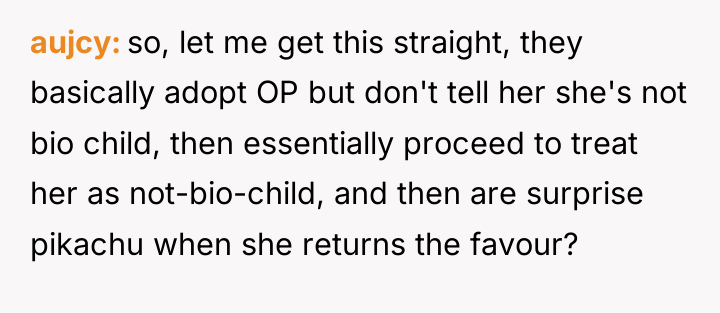 aujcy so, let me get this straight, they basically adopt...