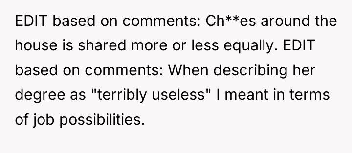 EDIT based on comments: Ch**es around the house is shared...