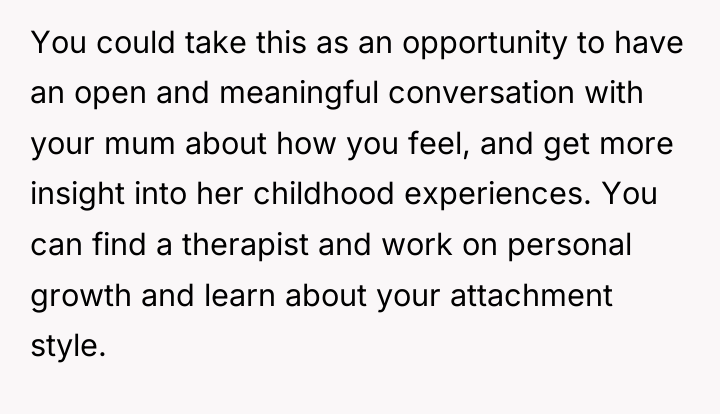 You could take this as an opportunity to have an...