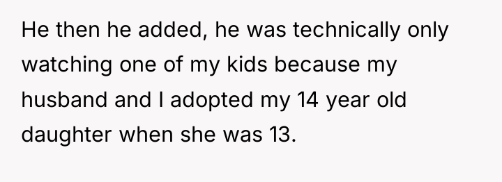 He then he added, he was technically only watching one...