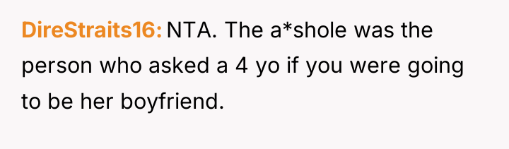 DireStraits16 NTA. The a*shole was the person who asked a...