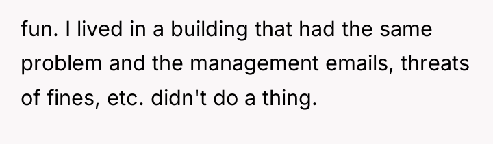fun. I lived in a building that had the same...