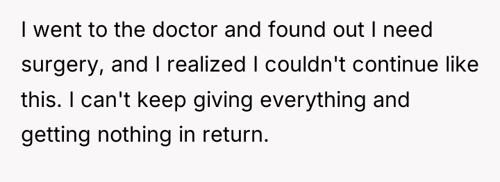I went to the doctor and found out I need...