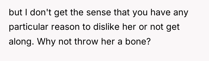 but I don't get the sense that you have any...