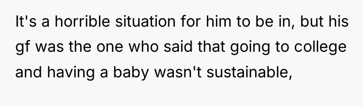 It's a horrible situation for him to be in, but...