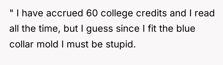 " I have accrued 60 college credits and I read...