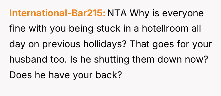 International-Bar215 NTA Why is everyone fine with you being stuck...