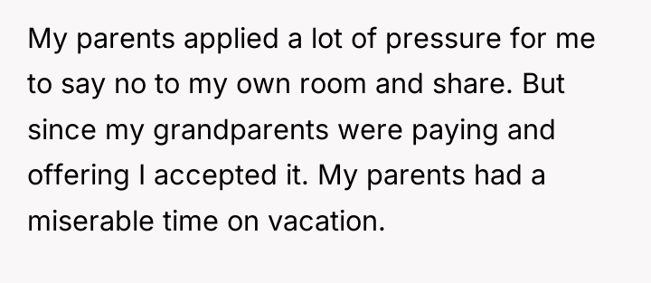 My parents applied a lot of pressure for me to...