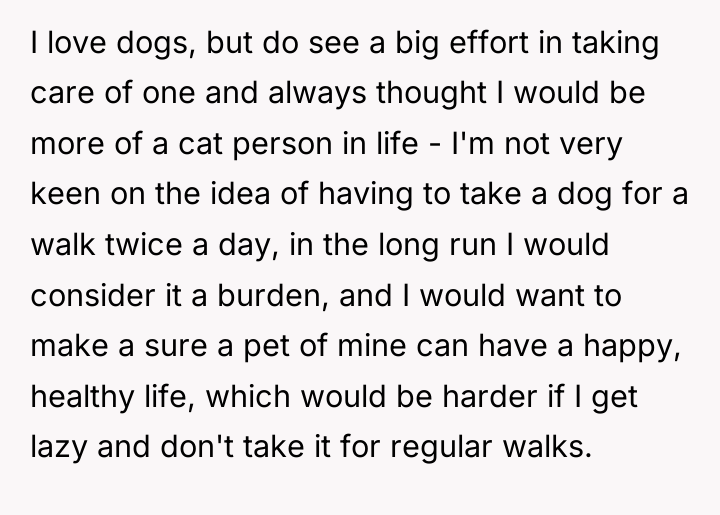 I love dogs, but do see a big effort in...