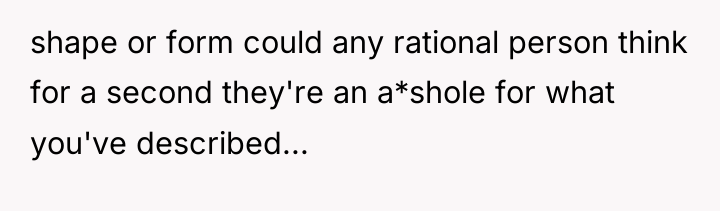 shape or form could any rational person think for a...