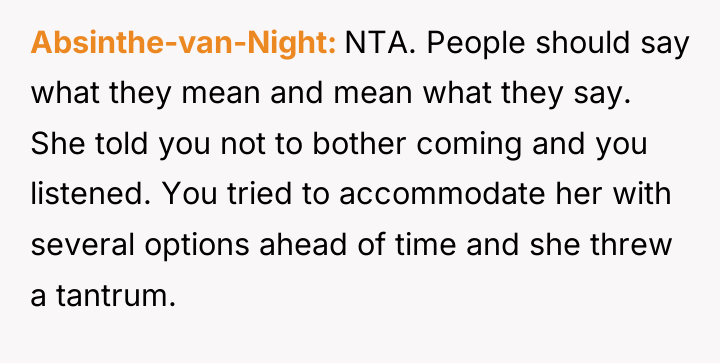 Absinthe-van-Night NTA. People should say what they mean and mean...