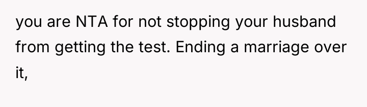 you are NTA for not stopping your husband from getting...