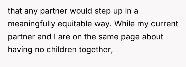 that any partner would step up in a meaningfully equitable...