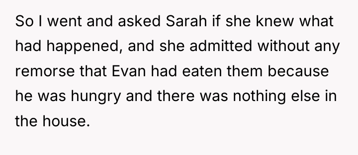 So I went and asked Sarah if she knew what...