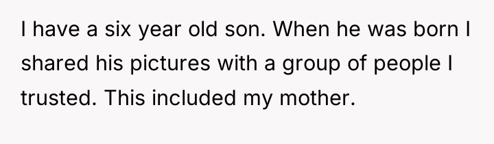 I have a six year old son. When he was...