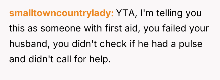 smalltowncountrylady YTA, I'm telling you this as someone with first...