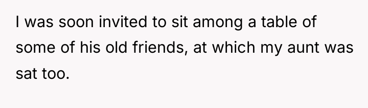 I was soon invited to sit among a table of...