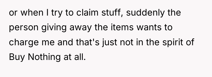or when I try to claim stuff, suddenly the person...