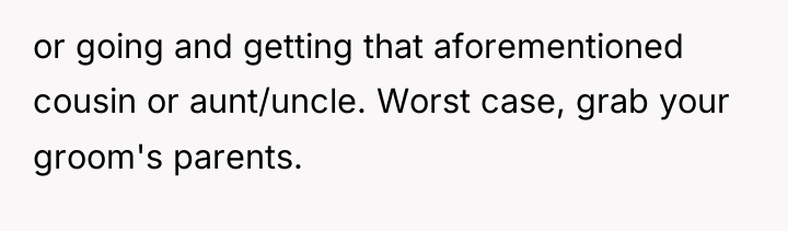 or going and getting that aforementioned cousin or aunt/uncle. Worst...