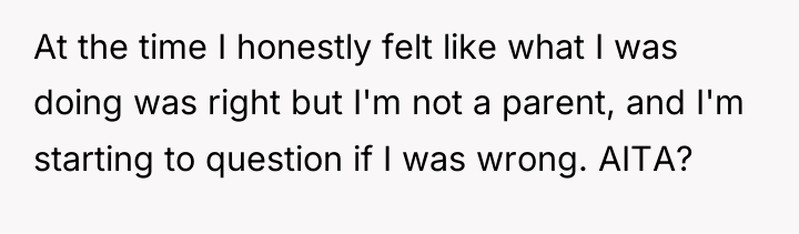 At the time I honestly felt like what I was...