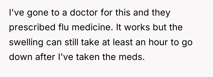 I've gone to a doctor for this and they prescribed...