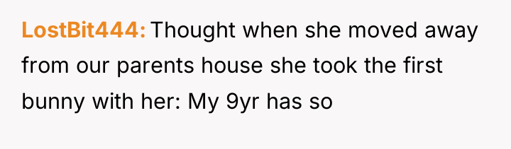 LostBit444 Thought when she moved away from our parents house...