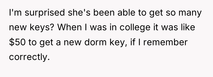 I'm surprised she's been able to get so many new...