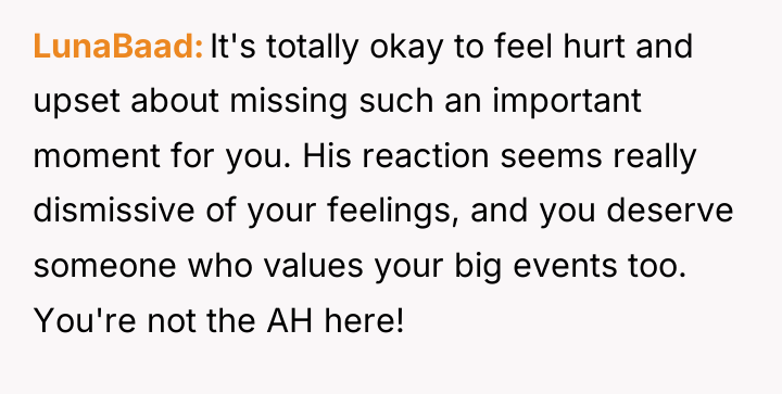 LunaBaad It's totally okay to feel hurt and upset about...