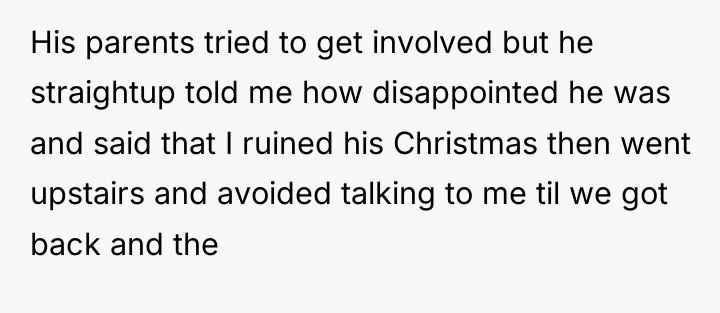 His parents tried to get involved but he straightup told...