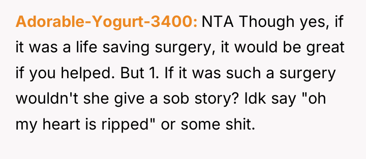 Adorable-Yogurt-3400 NTA Though yes, if it was a life saving...