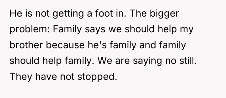 He is not getting a foot in. The bigger problem:...