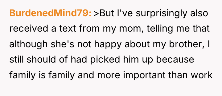 BurdenedMind79 >But I've surprisingly also received a text from my...