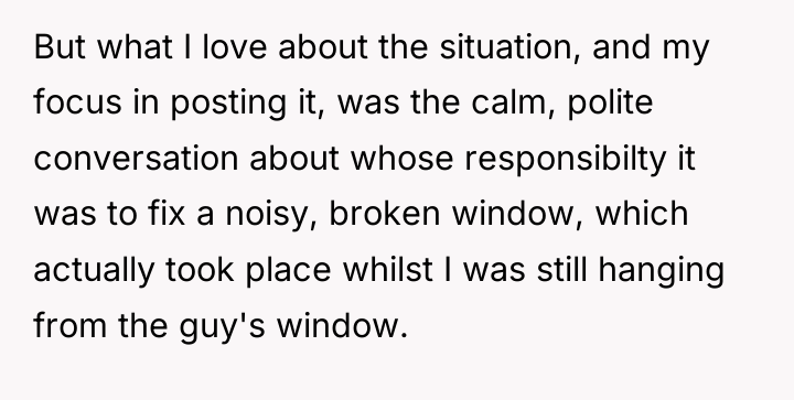 But what I love about the situation, and my focus...