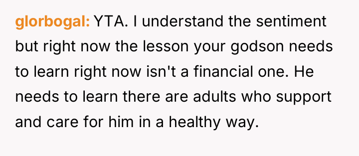 glorbogal YTA. I understand the sentiment but right now the...