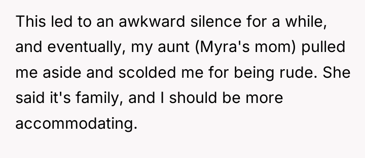 This led to an awkward silence for a while, and...