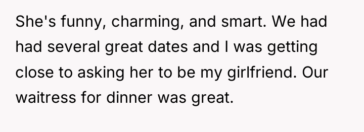 She's funny, charming, and smart. We had had several great...