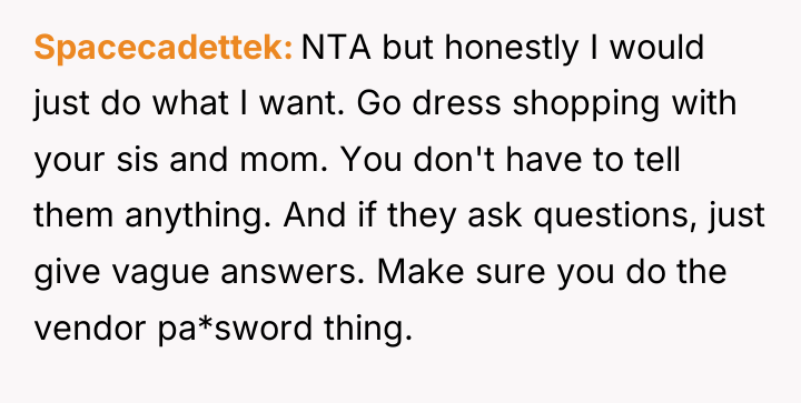 Spacecadettek NTA but honestly I would just do what I...