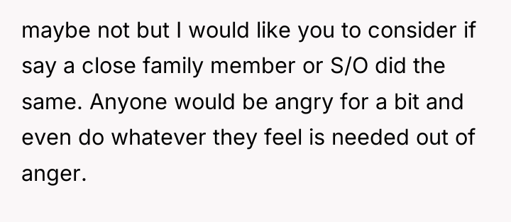 maybe not but I would like you to consider if...