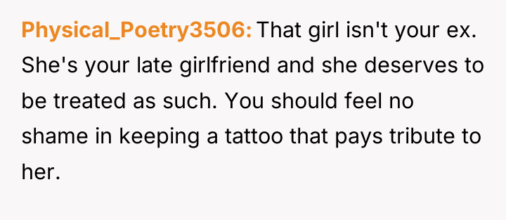 Physical_Poetry3506 That girl isn't your ex. She's your late girlfriend...