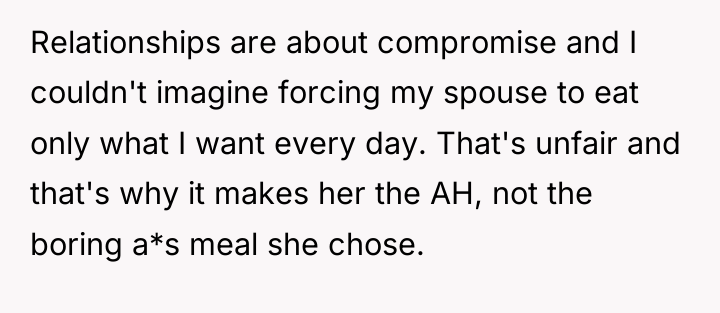 Relationships are about compromise and I couldn't imagine forcing my...