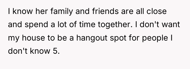 I know her family and friends are all close and...