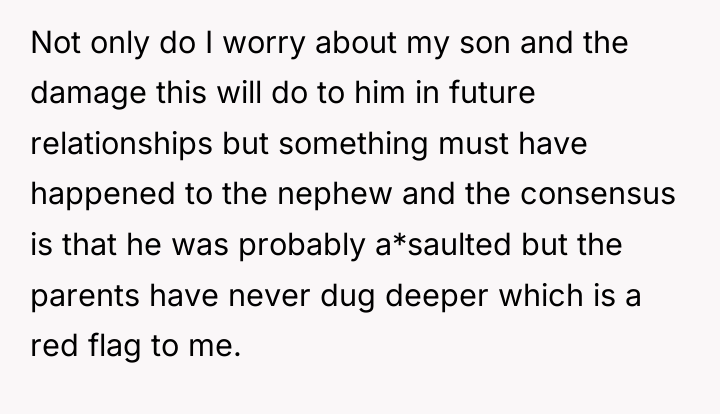 Not only do I worry about my son and the...