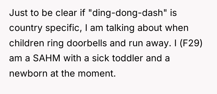 Just to be clear if "ding-dong-dash" is country specific, I...