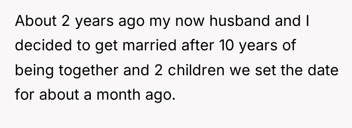 About 2 years ago my now husband and I decided...