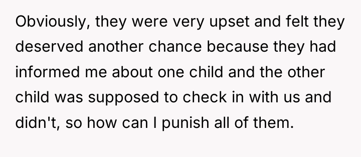 Obviously, they were very upset and felt they deserved another...