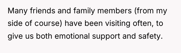 Many friends and family members (from my side of course)...