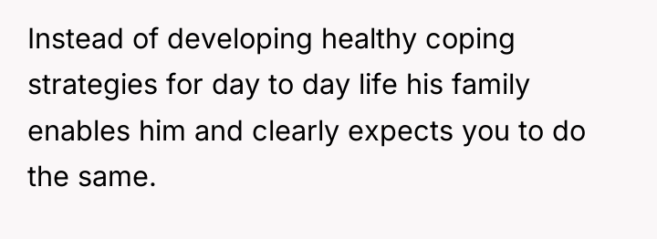 Instead of developing healthy coping strategies for day to day...