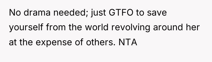 No drama needed; just GTFO to save yourself from the...